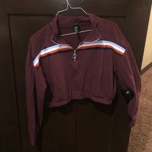 Maroon quarter zip